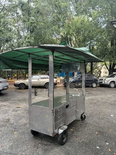 Carrinho ambulante inox