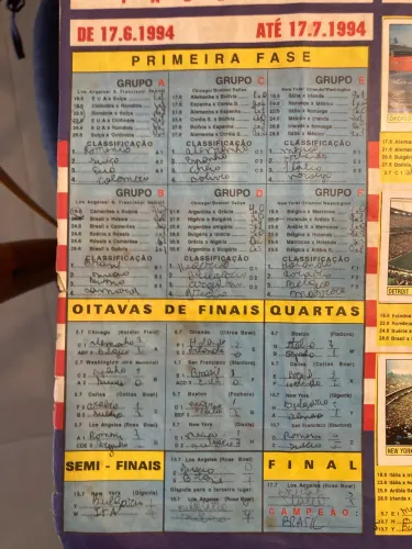 Album Copa do Mundo 1994 - Completo - Original - Panini