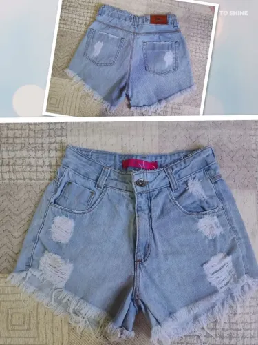Kit 3 short jeans sal e pimenta novo