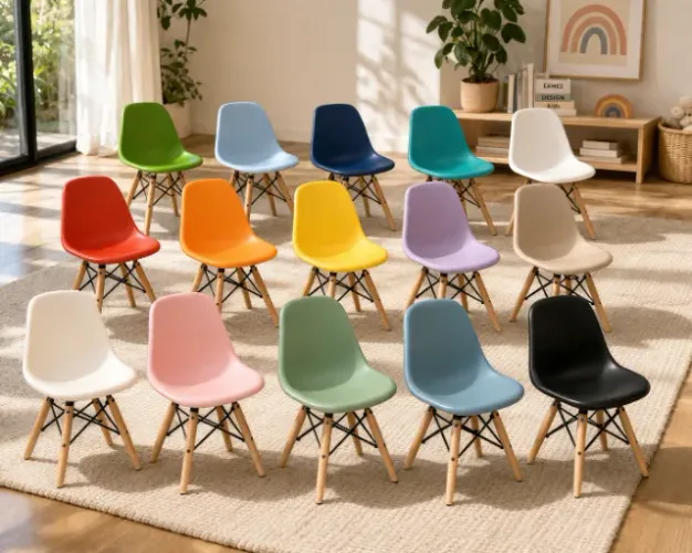 CADEIRA EAMES KIDS PÉ DE PALITO