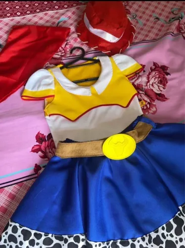 Vestido cowboy menina 