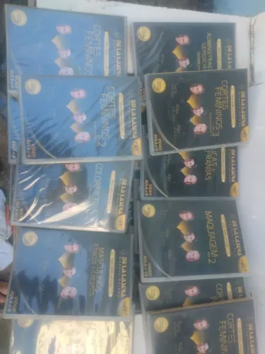 DVDs para curso de salão de beleza 24 unidades