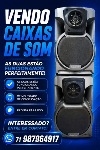 2 caixas de som ótimo estado, funcionando perfeitamente