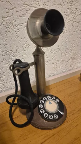 Telefone Antigo Castiçal todo Original
