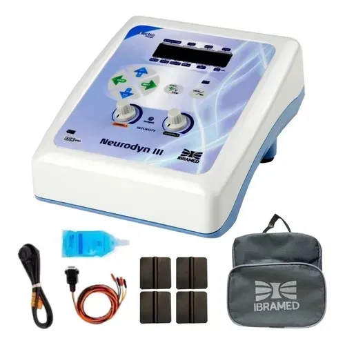 Ibramed Neurodyn Iii Tens, Fes E Burst Azul Fisio + Bolsa