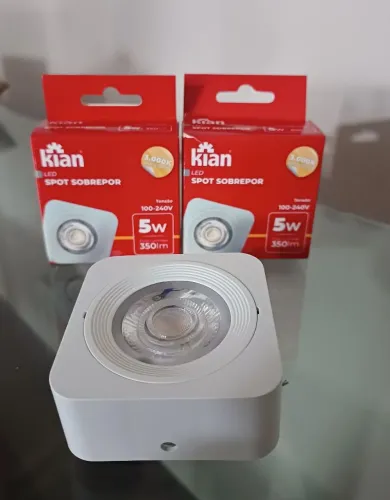 Kit 3 spot de sobrepor