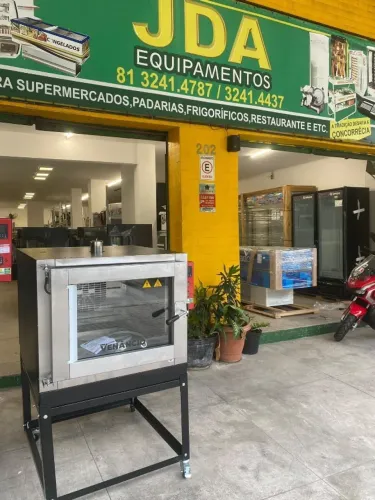 Forno turbo elétrico 5 telas 380v trifásico - marca venâncio, para pães, bolos 