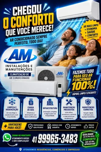 Instalação e manutenção de ar condicionado