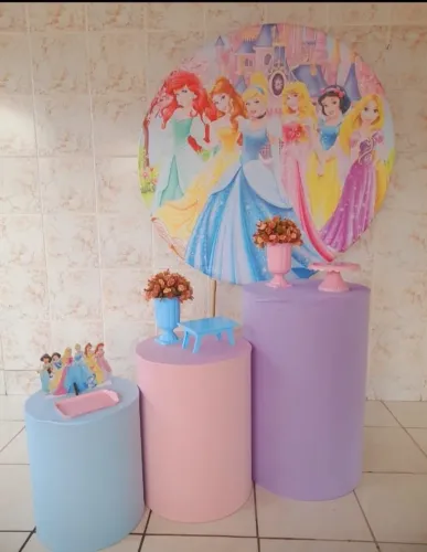Capa Painel e capas de trio de cilindro das princesas.