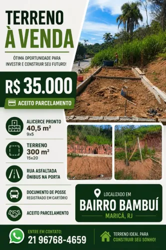 Terreno à venda em Maricá