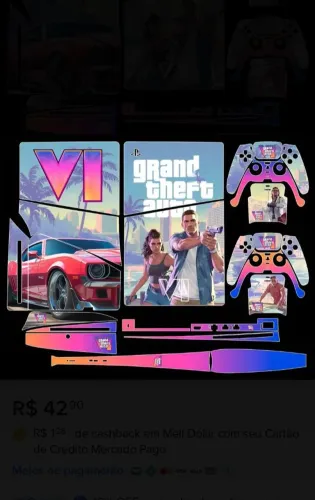 Skin adesivo Premium pra ps5