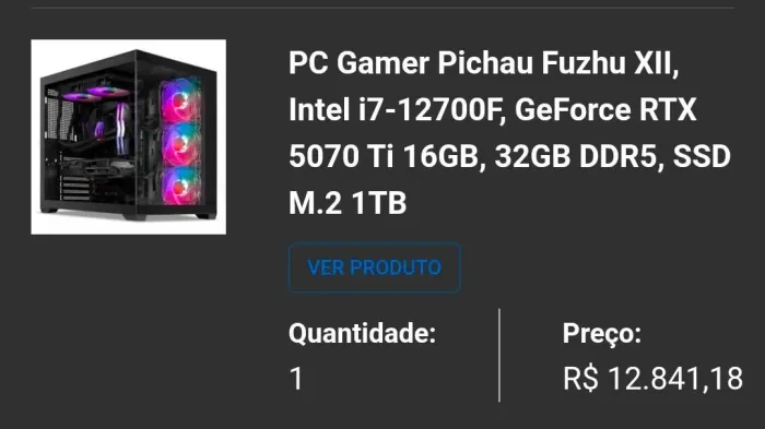 PC Gamer Pichau Fuzhu XII