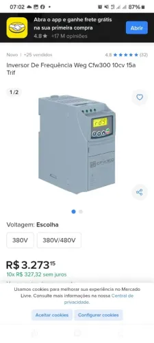CFW300 INVERSOR DE FREQUÊNCIA