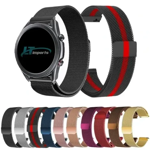 Pulseira Aço 22mm Pino Magnética metal