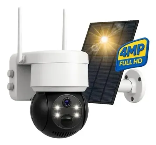 CAMERA IP COM PLACA SOLAR + CARTÃO DE MEMÓRIA