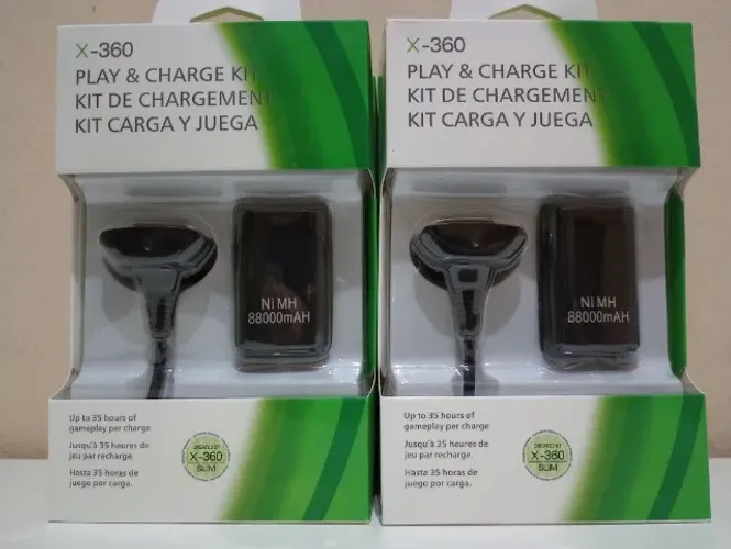 carregador com bateria xbox360