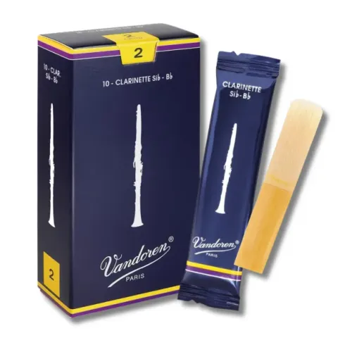 Palheta para clarinete nº 2 ou 2,5 - Vandoren Tradicional Azul