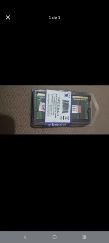 Vendo memória ram Notebook - Kingston 16gb pc4 3200Mhz CL22