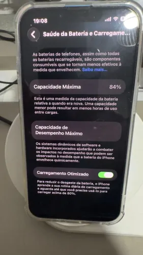 Iphone 13 128 Gb Azul sem detalhes Com pelicula nova e capinha Bat com 84 %