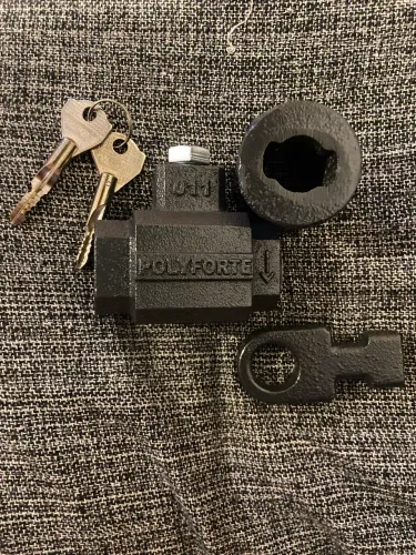 Cadeado tetra chave porta de enrolar 