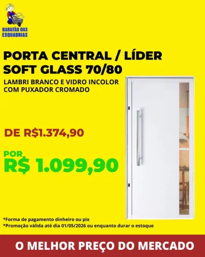 PORTA DE ALUMÍNIO - Promoção!