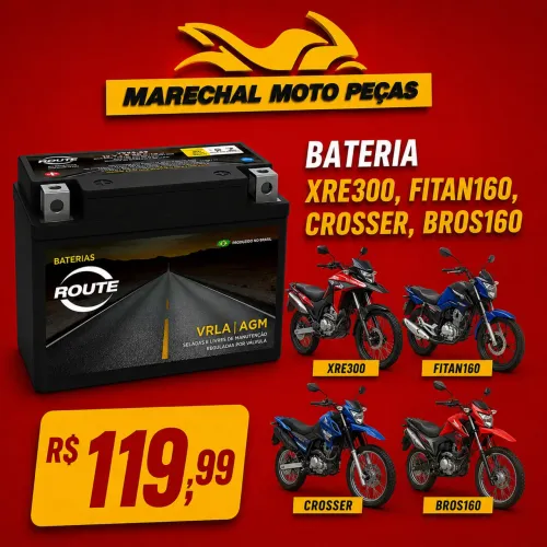 bateria titan fan ybr factor xtz150 crosser