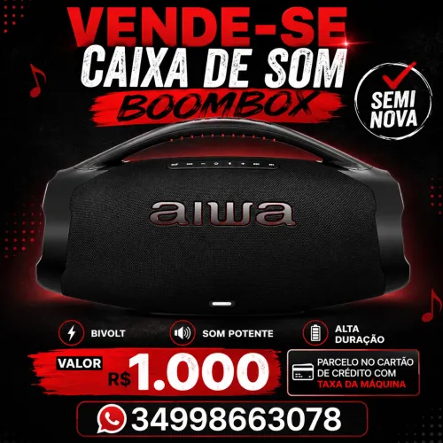 Caixa de som boombox 