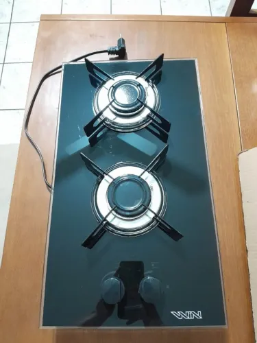 Cooktop win 2 bocas de embutir preto acend. Automático biv