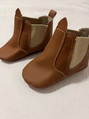 Bota jequinha bebê marrom/caramelo