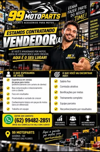 Vendedor de peças para motos 