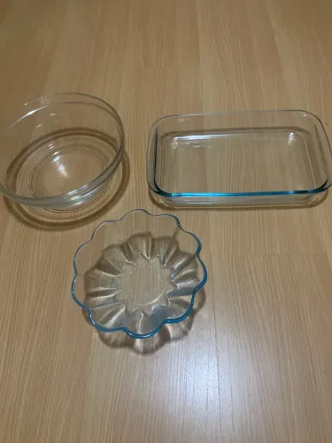 Kit com 3 travessas refratárias Marinex