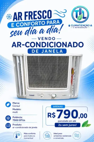 Ar condicionado de janela 7500 btus