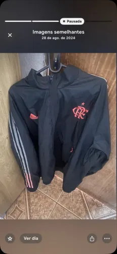 Jaqueta oficial do Flamengo impermeável 
