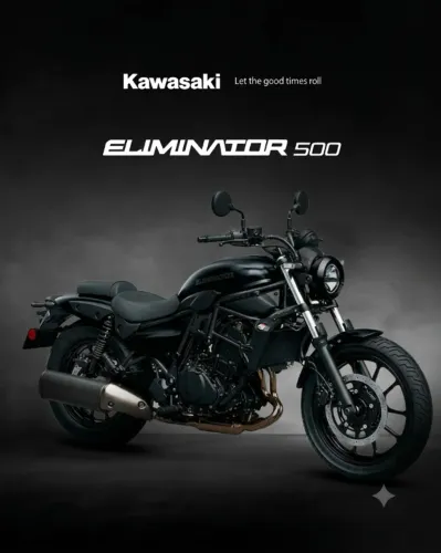 Kawasaki Eliminator 500 2025 - Apenas 2.000 km | Estado de Zero