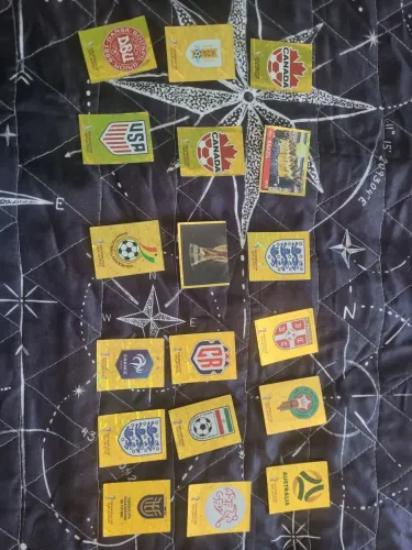Figurinhas brilhantes da copa do mundo 2022