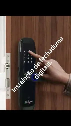 Instalação de fechaduras digitais