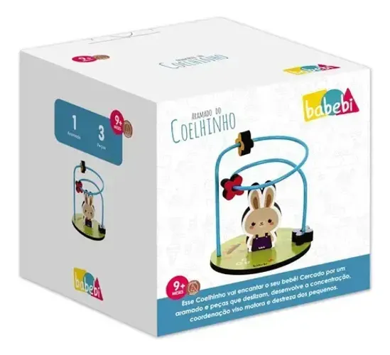 Brinquedo Coordenação Motora Aramado Do Coelhinho Babebi