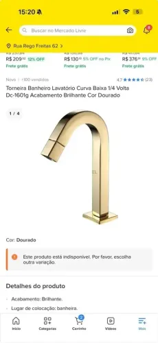 Torneira de Banheiro lavabo