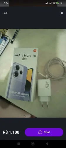 Not 14 semi novo com caixa e carregador original