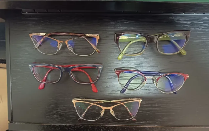 Lote com 5 armações de óculos de grau - inclui MOSCOT/SPIRIT original