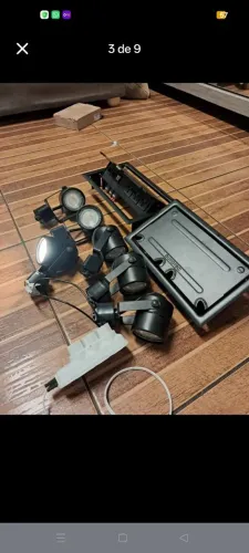 Vendo luminária spot de trilho