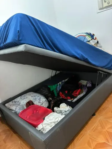 Cama de casal Bau