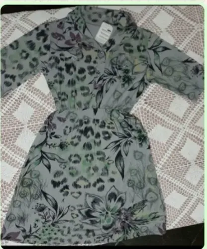 VESTIDO MID P. EM CREPE