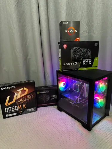 Pc gamer Ryzen 5 5600, 16gb e Rtx3060 12gb novo 
