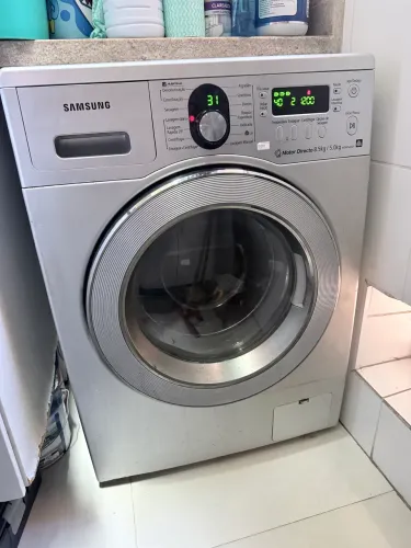 Máquina lava e seca Samsung inox