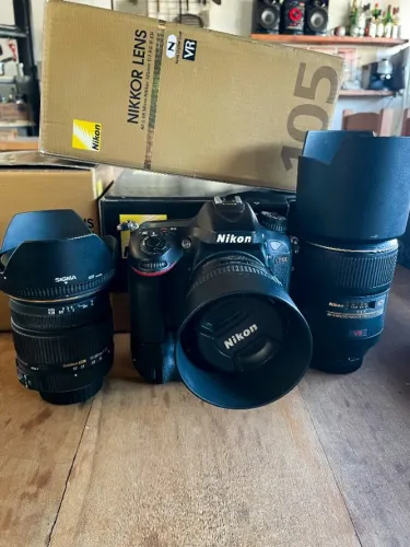 KIT FOTOGRAFIA NIKON D7100 + 3 LENTES + FLASH SB900 + GRIP