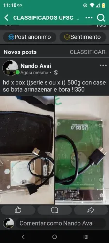 Hd externo com case pra videogame ((s/x))