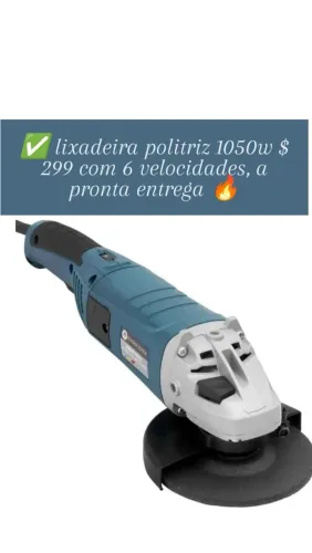Lixadeira politriz 220v 1050w 6 velocidades