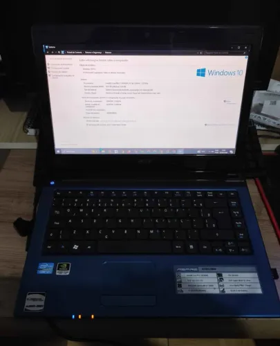 Notebook Acer Core i7 4c 8t 16gb ram ssd 480gb placa de vídeo 1gb