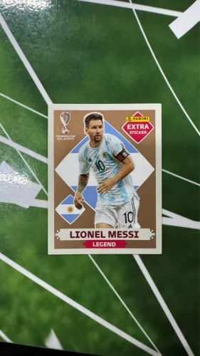 Figurinha extra Messi bronze 2022